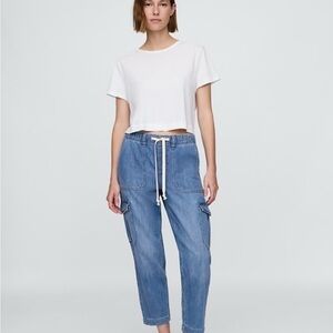 Gap Denim Easy Cargo Joggers, NWT